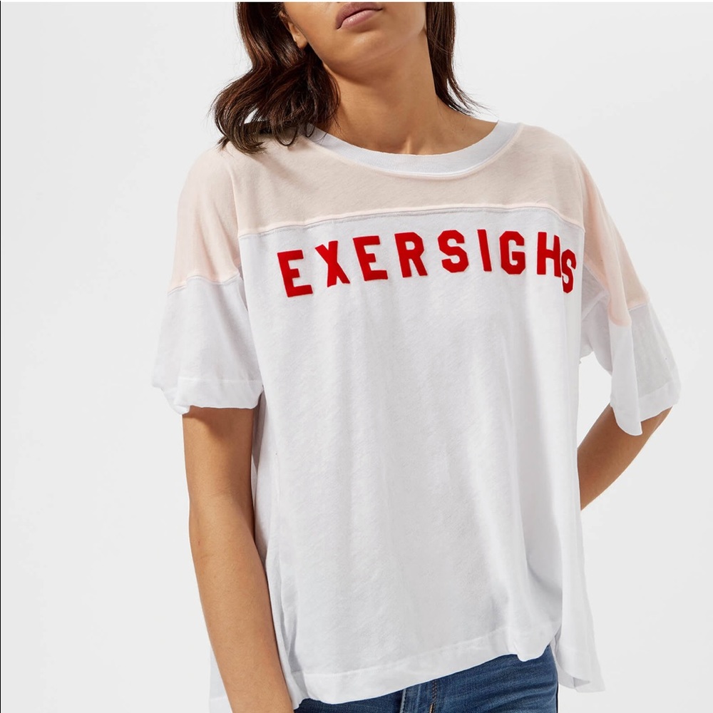 NWOT Wildfox Exersighs shirt top tee medium